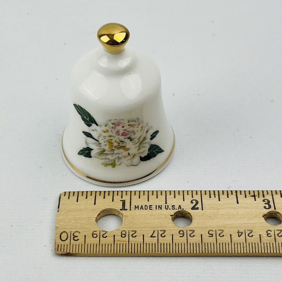 Danbury Mint Indiana Peony Official State Flower Bell Collection - Picture 4 of 5